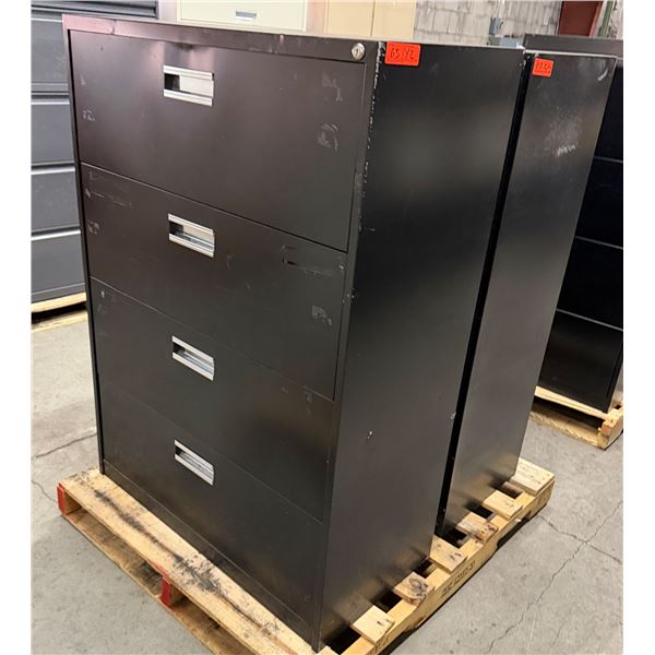 Qty 2 Lateral 4-Drawer Filing Cabinets 36" x 50"H