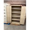 Image 4 : Qty 2 Metal 2-Door Storage Cabinets w/ Inside Shelving 36" x 72"H