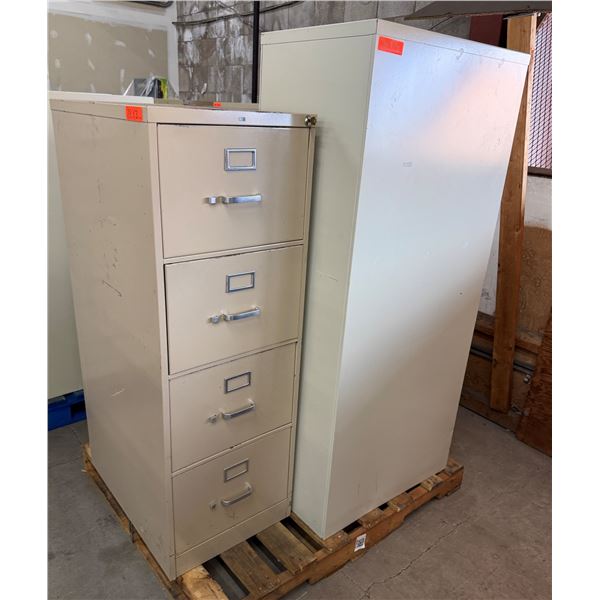 Qty 3 Filing Cabinets, Misc Sizes