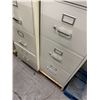 Image 4 : Qty 2 Vertical 4-Drawer Filing Cabinets, Misc Sizes