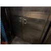 Image 5 : Metal 2-Door Storage Cabinet w/ Inside Shelving on Wheels 48" x 17" x 78"H