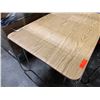 Image 4 : Laminate Table on Metal Legs 48" x 30" x 29"H