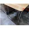 Image 5 : Laminate Table on Metal Legs 48" x 30" x 29"H
