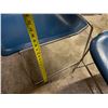 Image 11 : Qty 4 Metal Chairs w/ Blue Upholstered Seats & Backs 18" x 18" x 32"H