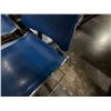 Image 8 : Qty 4 Metal Chairs w/ Blue Upholstered Seats & Backs 18" x 18" x 32"H