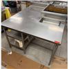 Image 1 : Kitchen Prep Table w/ Raised Edge & Undershelf 61" x 55" x 36'H
