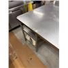 Image 3 : Kitchen Prep Table w/ Raised Edge & Undershelf 61" x 55" x 36'H