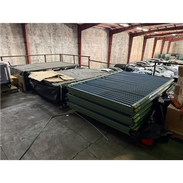 Multiple Warehouse GM Carton Flow System & Roller Conveyor Sections 96" x 64"