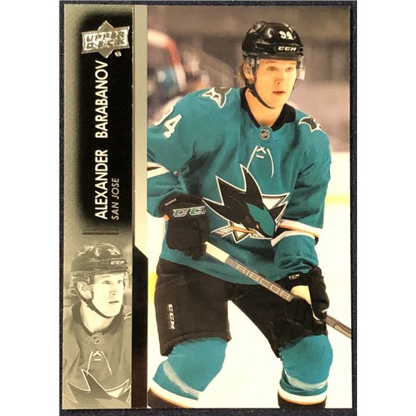 2021-22 UPPER DECK NHL ALEXANDER BARABANOV ROOKIE CARD