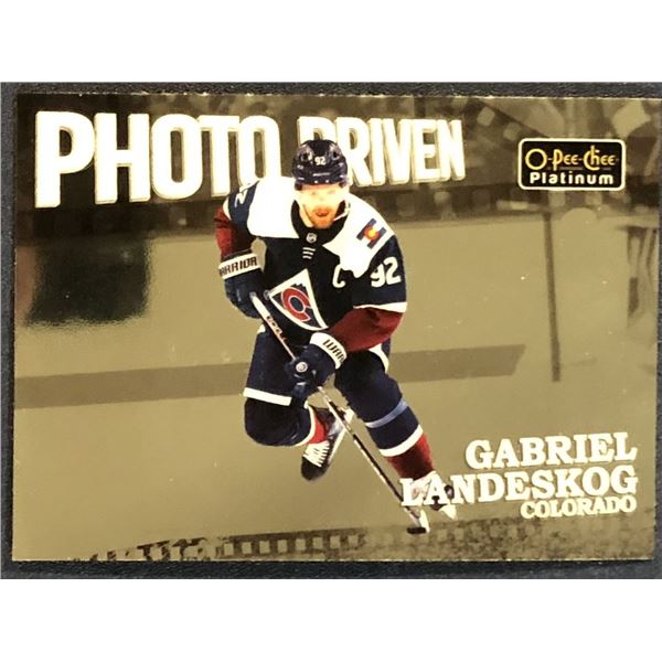 2022-23 O-PEE-CHEE PLATINUM PHOTO DRIVEN GABRIEL LANDESKOG