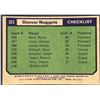 Image 2 : 1975-76 TOPPS NBA DENVER NUGGETS