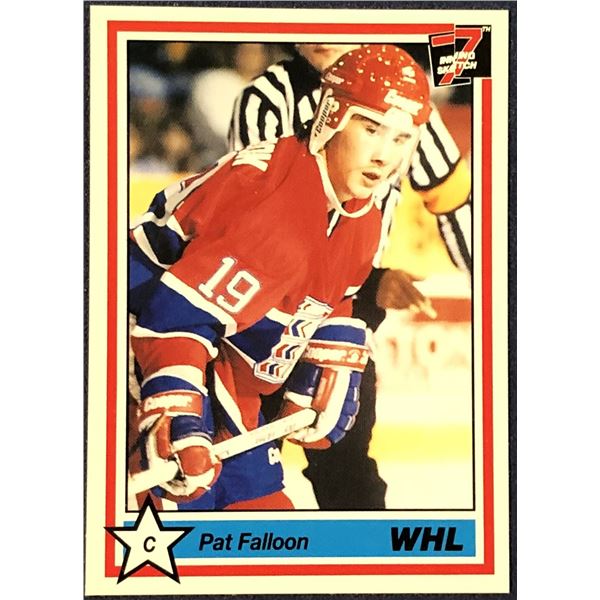 1990-91 7th INNING SKETCH PAT FALLOON ROOKIE CARD