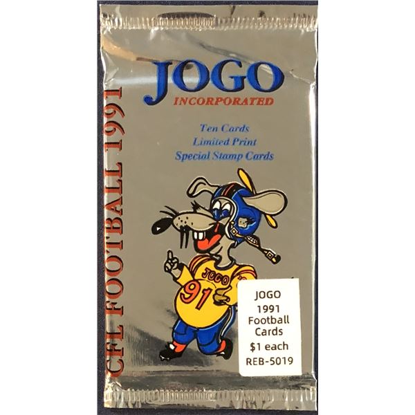 1991 JOGO CFL FOOTBALL FOIL PACK