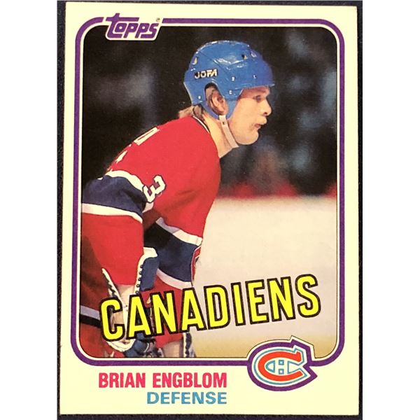 1981-82 TOPPS NHL BRIAN ENGBLOM