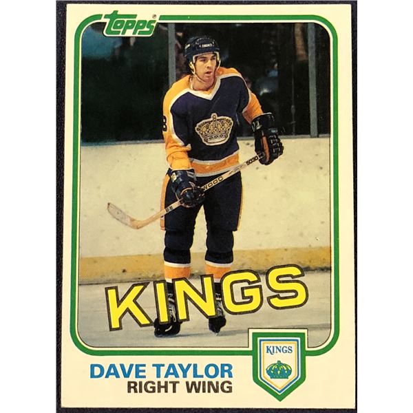 1981-82 TOPPS NHL DAVE TAYLOR (HOF)