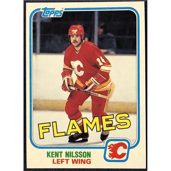 1981-82 TOPPS NHL KENT NILSSON