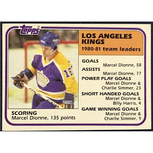 1981-82 TOPPS NHL MARCEL DIONNE (HOF)