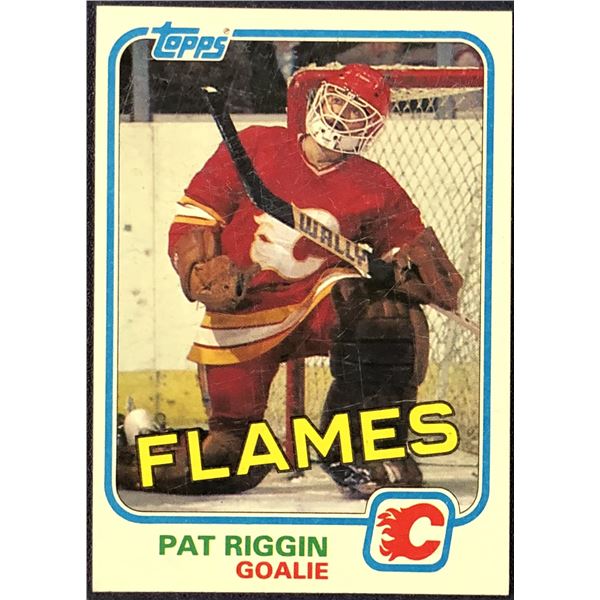 1981-82 TOPPS NHL PAT RIGGIN