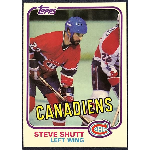 1981-82 TOPPS NHL STEVE SHUTT (HOF)