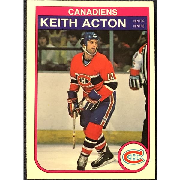 1982-83 O-PEE-CHEE NHL KEITH ACTON