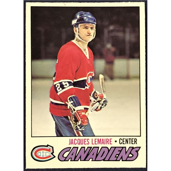1977-78 O-PEE-CHEE NHL JACQUES LEMAIRE (HOF)