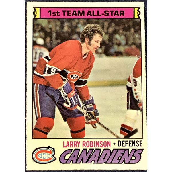 1977-78 O-PEE-CHEE NHL LARRY ROBINSON (HOF)