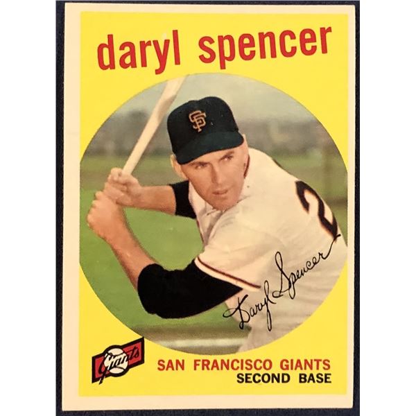 1959 TOPPS GRAY BACKS DARYL SPENCER