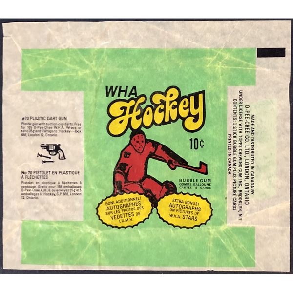 1974-75 O-PEE-CHEE WHA HOCKEY WRAPPER