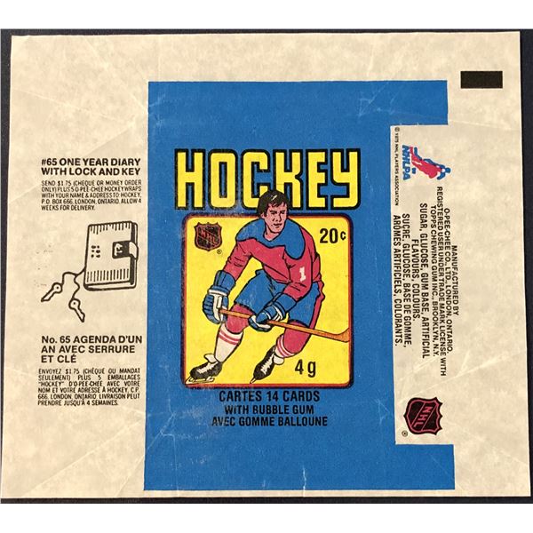 1979-80 O-PEE-CHEE NHL HOCKEY WRAPPER- GRETZKY ROOKIE YEAR