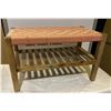 Image 1 : Stool/Shelf with weaved top
