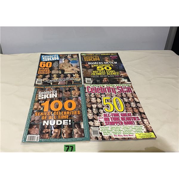 4 Celebrity Skin magazines