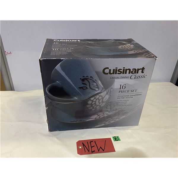 Cuisinart 16 piece set of stoneware dishes