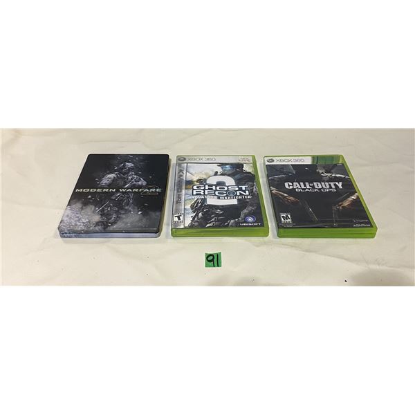 3 Xbox 360 video games