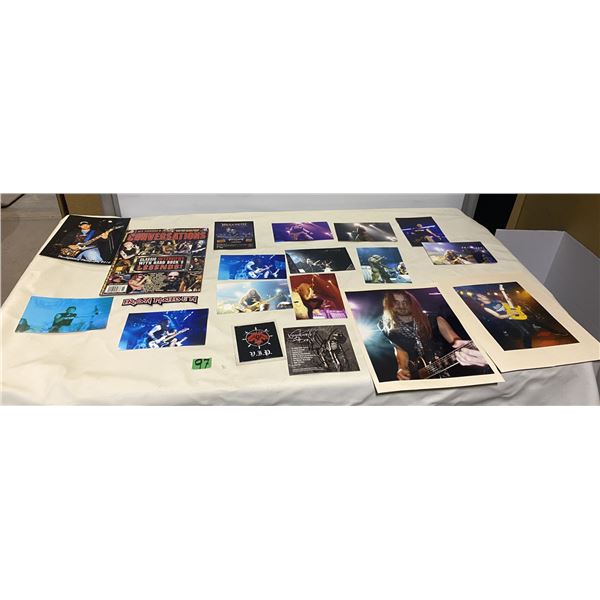 Collection of Rock photos and some with autographs