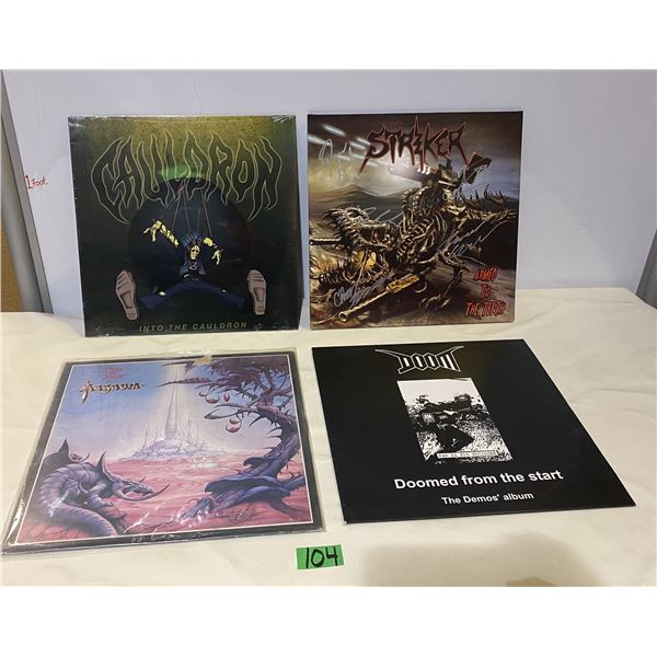 4 Rock LP record albums