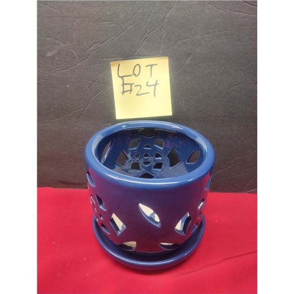 Blue Orchid Pot