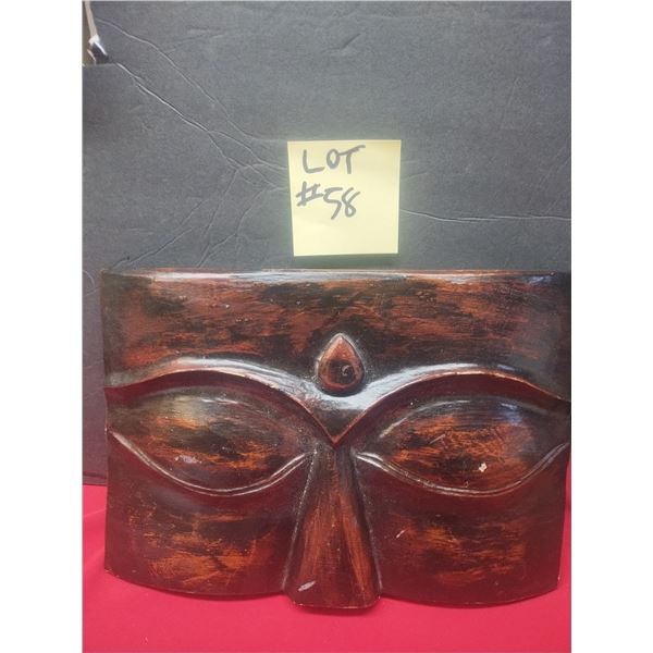 Wooden Mask Wall Decor