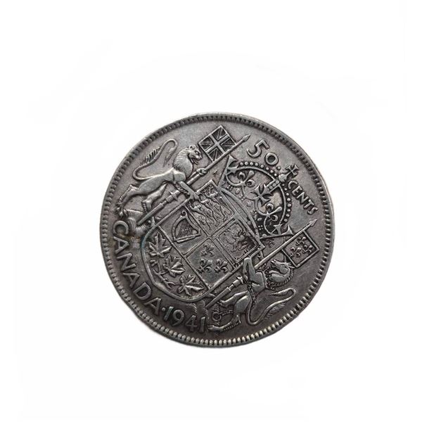 1941 Canada 50 Cents Silver Coin