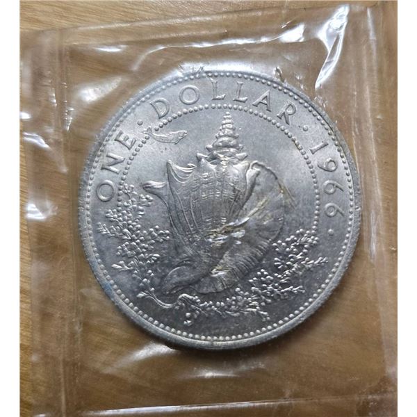 Bahama Islands 1966 One Dollar Coin