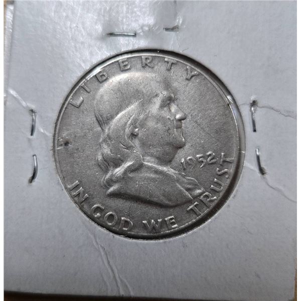 1952 Franklin Silver Half Dollar