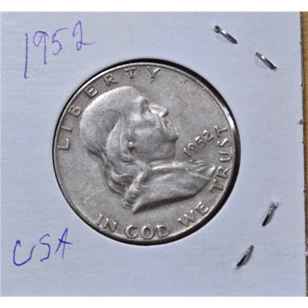 1952 Franklin Half Dollar USA