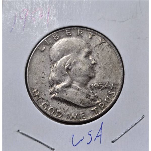 1954 Franklin Half Dollar, USA