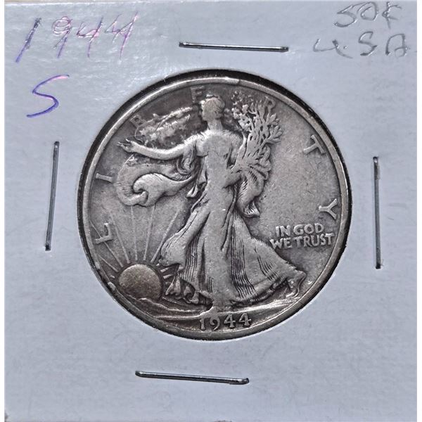 1944-S Walking Liberty Half Dollar