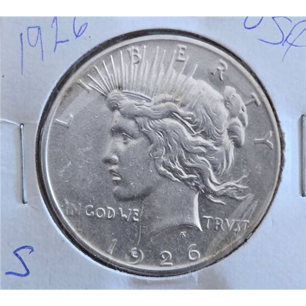 1926 Peace Silver Dollar Coin