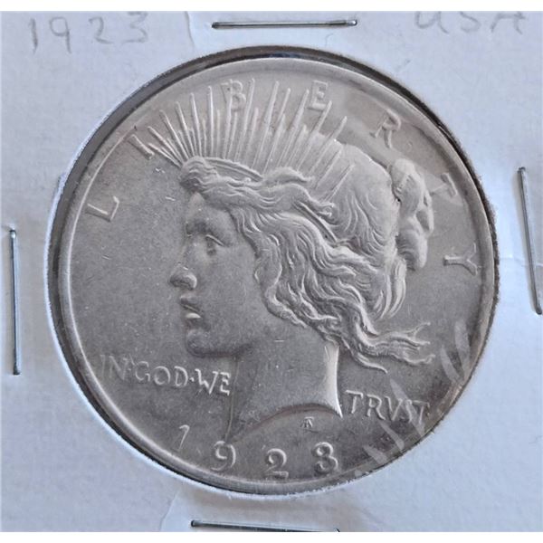 1923 USA Peace Silver Dollar Coin