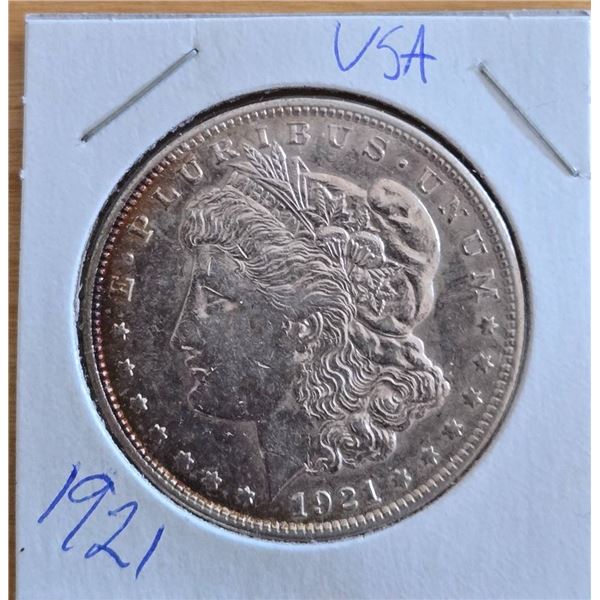 1921 USA Morgan Silver Dollar