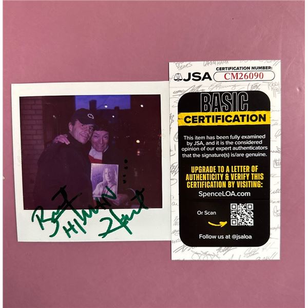 Bret the Hitman Hart Signed Polaroid Photo with JSA Basic Certification CM26090