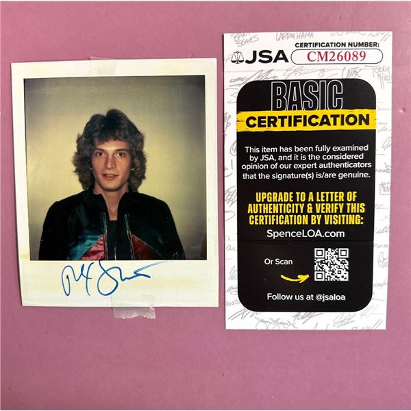 Rex Smith Signed Autographed Polaroid Photo JSA Certified Authentic CM26089