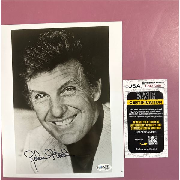 Robert Stack Autographed 8x10 B&W Photograph with JSA Basic Certification