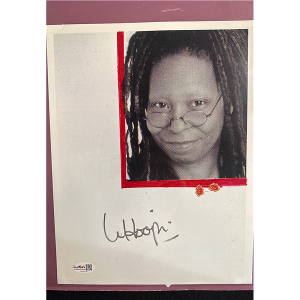 Whoopi Goldberg Autographed Signed B&W Photo JSA Witnessed Certified WM36281